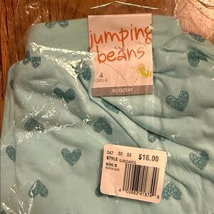 Jumping Beans Light Blue Heart Print Scooter